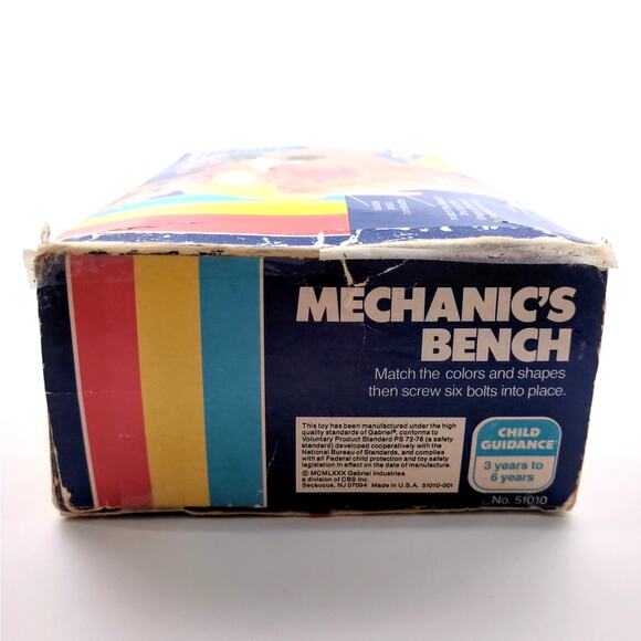 Vintage 1980 Gabriel Childs Mechanic's Bench Play Set Ages 3-6 Complete in Box - Picture 6 of 7